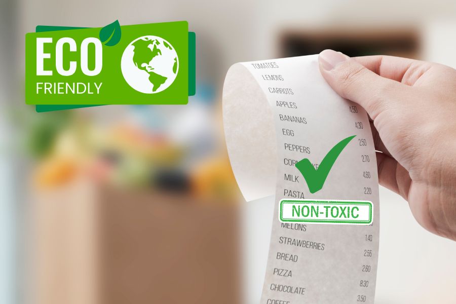 Eco-Friendly Receipt Paper: Non-Toxic, BPA-Free, and Prop 65 Compliant