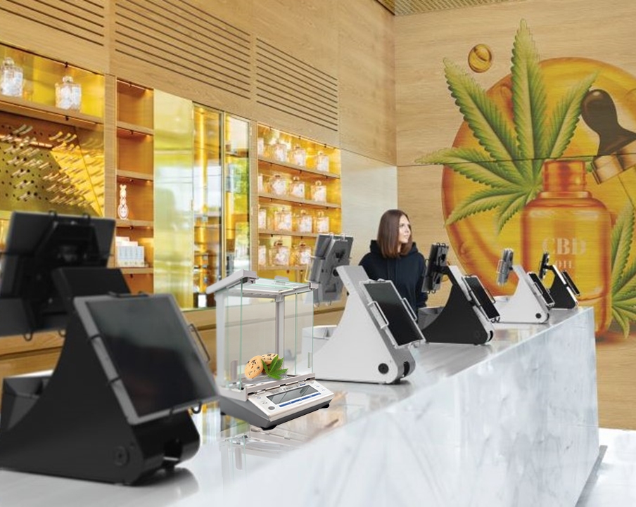 Cannabis dispensary POS hardware and trade-legal scale from Star Micronics