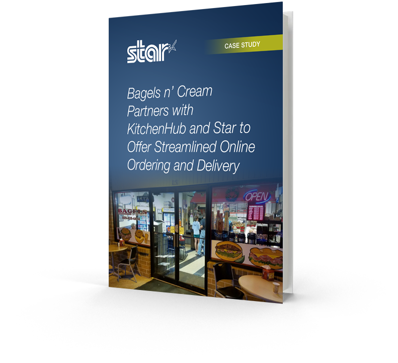 Bagels 'n Cream team up with KitchenHub and Star Micronics in this case study about online ordering and delivery.