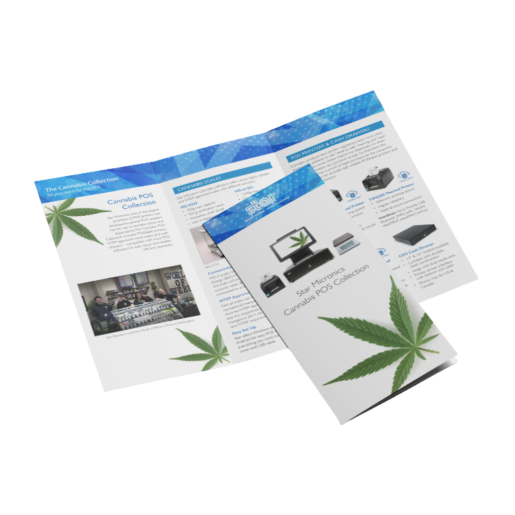 Cannabis POS solutions brochure by Star Micronics.