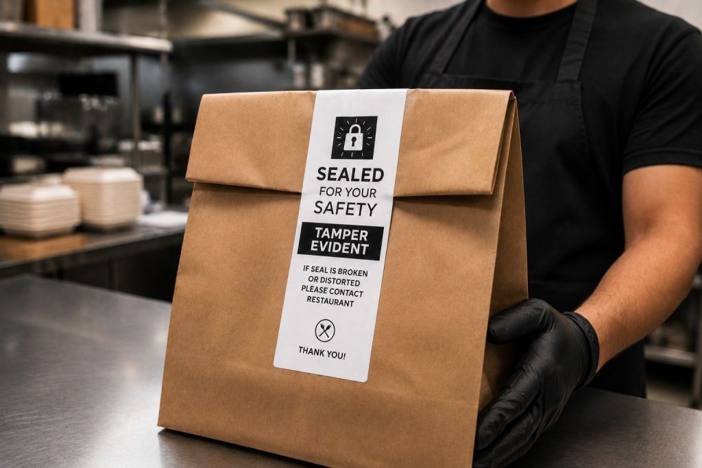 Choosing the Best Adhesive for QSR Labeling: Diamond, Full, or Permanent - Delivery Label