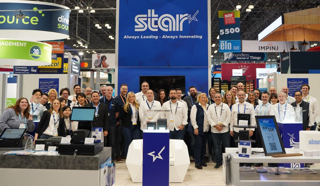 Group shot of Star Micronics at NRF 2023.