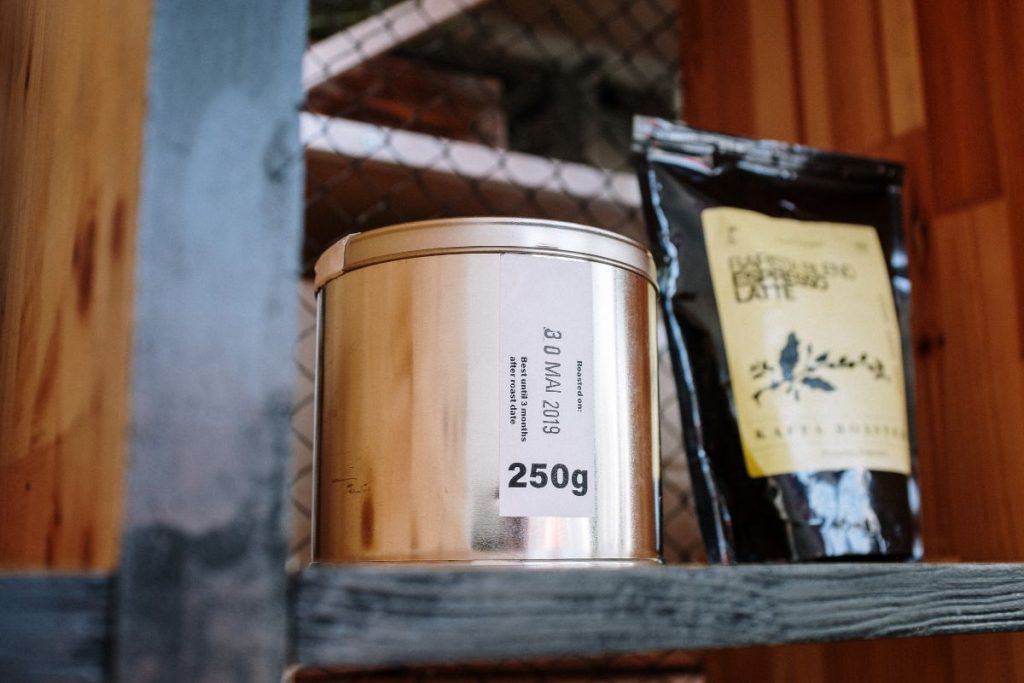 Labels on products.
