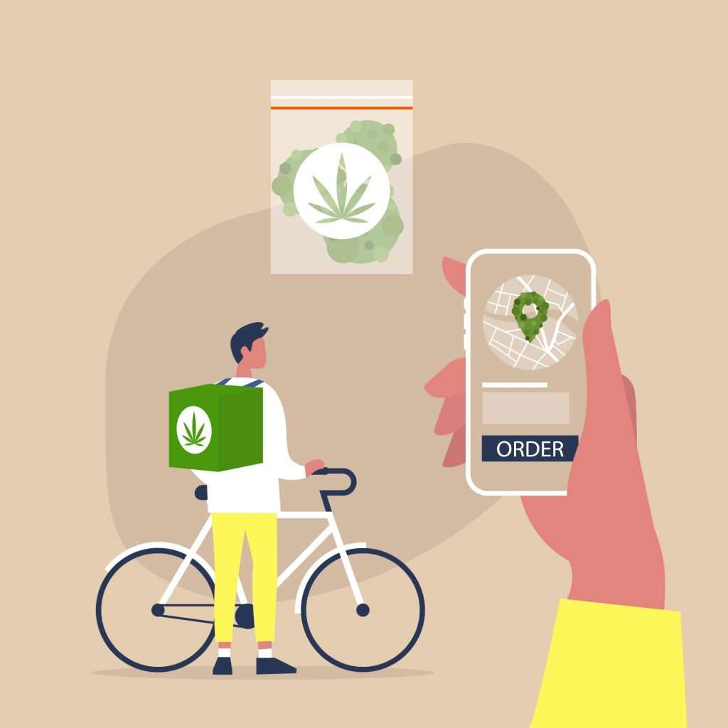 Cannabis delivery POS hardware.