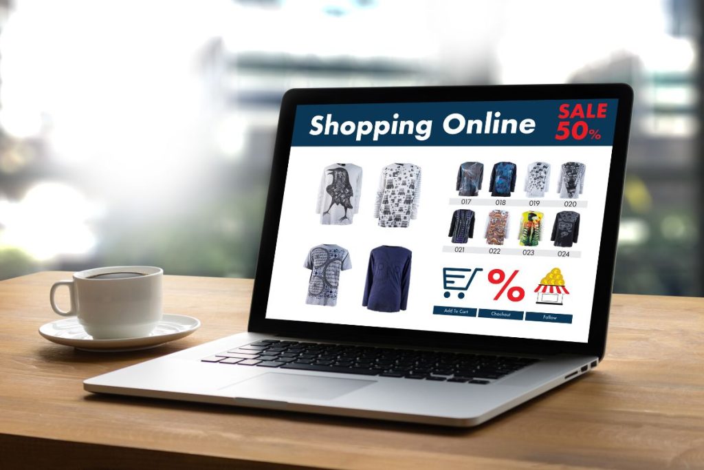 An online ecommerce retail storefront.