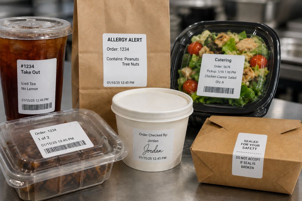 Restaurant Label Types