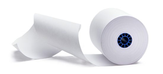 Star Blue thermal paper rolls by Star Micronics. Receipt, linerless, sticky, traditional, permanent, thermal, bond, label.