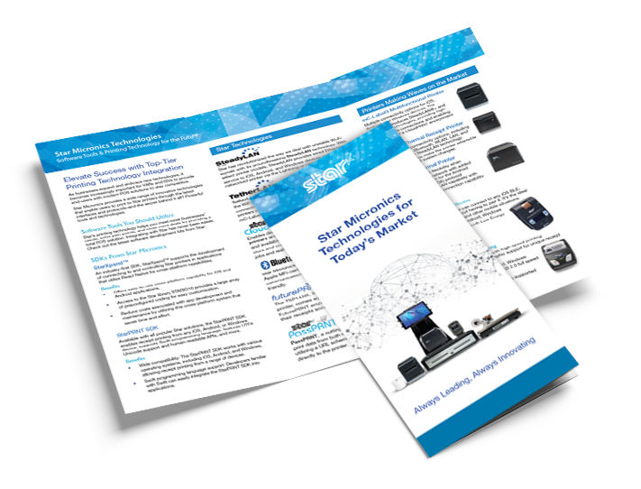 Star Micronics Technologies for Today's Market brochure.
