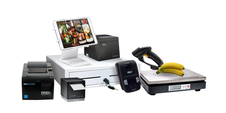 The complete point-of-sale (POS) suite in black and white by Star Micronics.