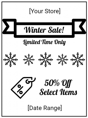 Holiday receipt marketing promotion from Star Micronics Cloud Services.
